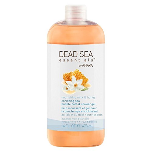 Dead Sea Essentials by AHAVA Nourishing Milk & Honey Spa Bubble Bath & Shower Gel, 16 oz
