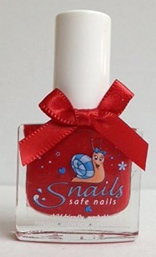 Snails Nail Polish for Children non-toxic water-based 26 colours (Love is (dangerous red)) by safe nails