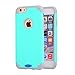 JanCalm iPhone 6s Case, iPhone 6 Cases, Hard Soft Rubber Slim Hybrid Dual Layer Shockproof Silicone Protective Case Cover for iPhone 6/6S + ONE Crystal Pen