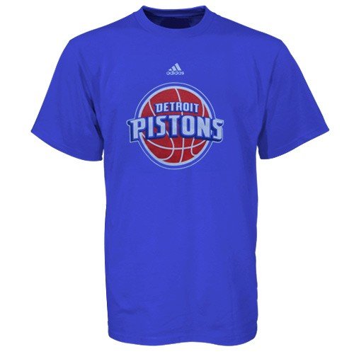 NBA adidas Detroit Pistons Royal Blue Youth Primary Logo T-shirt (Medium)