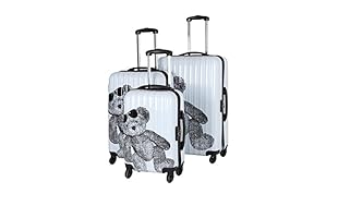 Lulu Castagnette Set de 3 trolleys rígidos (Blanco)