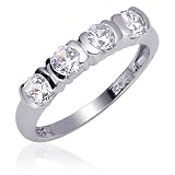 Sentimental and Elegant: Sterling Silver and CZ Diamond Engagement Ring
