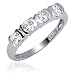 Jewelry : Sentimental and Elegant: Sterling Silver and CZ Diamond Engagement Ring