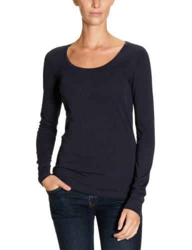 Blaumax Dharma Rund Langarm Damen T-Shirt, Gr. 34 (XS) ,Blau (navy 808) Preisvergleich