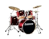 Ludwig Accent 5-Piece Custom Power Drum Set, Satin Wine