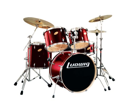 Ludwig Accent 5-Piece Custom Power Drum Set, Satin Wine