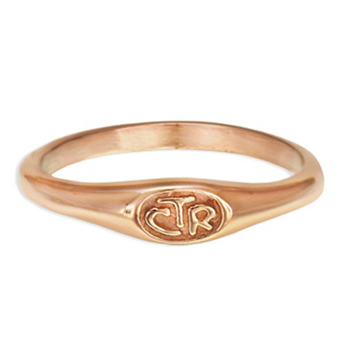 Choose The Right CTR Ring Micro Mini Stainless Steel w/ Rose Gold Finish - Size (4-10)