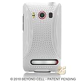 Premium - HTC EVO 4G XMatrix Rear Protex White Rubber Feel(Carrier:Sprint)  ....