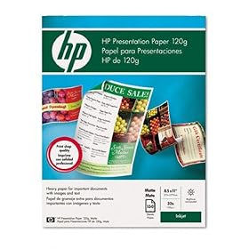 HP Q5449A - Inkjet Presentation Paper, 98 Brightness, 32lb, 8-1/2 x 11, White, 150/Pack-HEWQ5449A