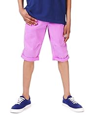 Pure Cotton Turn Up Hem Twill Shorts
