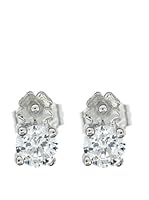 My Silver Pendientes Tú y Yo Circonita