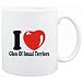 Mug White " I LOVE Glen of Imaal Terriers " Dogs