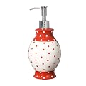 Dots Lotion Pump - Red/ White