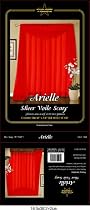 Sheer Voile Scarf 60'' X 216'' Inch in Red