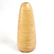 EXP Handmade Ceramic Spun-Bamboo-Style Obelisk Design Flower Vase In Earth Tones