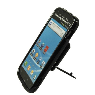 Body Glove Hard Shield Shell Cover Snap On Case for T-Mobile Samsung Galaxy S II T989 -Black-Body Glove