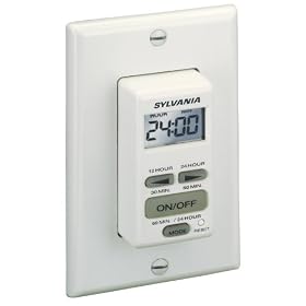 Sylvania SA160 20 Amp Dual Mode 24-Hour 60 Minute Digital Auto Shut Off Timer by Sylvania