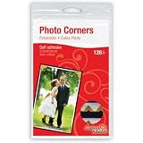 Scrapbook Adhesives by 3L Self-adhesive Paper Photo Corners, Gold, 108-Pack