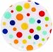 Andreas JO-63 6-1/4 Round Silicone Mat Jar Opener, White Dots