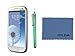 Galaxy S3 Case,By Ailun(TM),Galaxy S3 Wallet Case,Galaxy S3 Leather Case,Credit Card Holder PU Flip Cute Case Cover [Mint Green] whith Screen Protector with Styli Pen
