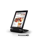 Prepara iPrep Foldable/Adjustable e-reader, phone and tablet stand for iPads, iPad Air, iPad mini, iPhone, Surface, Kindle Fire, Nook, Samsung, Black