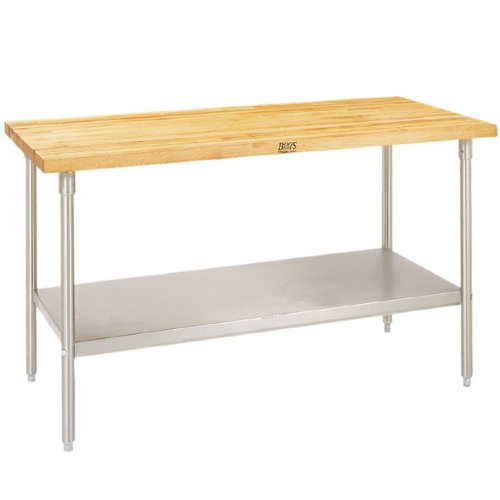 John Boos Tns02 Wood Top Prep Table 48 X 24