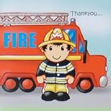 Fireman Thank you cards - Pack of 12 with sprinkles