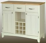 Hutch-Style Buffet- White/ Natural