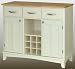 Hutch-Style Buffet- White/ Natural