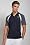 Super Dry Polo with Zipper Closure and Check Printed Sleeve