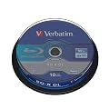 Verbatim - 43746 - BD-R Dual Layer - 6x - 50 Go - Couche protectrice Hard Coat - Pack Spindle - Blanc/Bleu