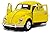 12 pcs in Box: 5" 1967 VW Classic Beetle 1:32 Scale (Black/Blue/Red/Yellow)