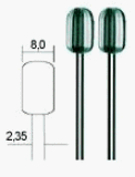 Proxxon 28726 Tungsten Vanadium Cutter Cylinder Round, 2-Piece