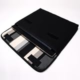 suono （スオーノ） ハンドメイド 第3世代 iPad インナーケース「FILO」（ブラック・グレーストライプ）