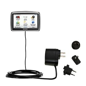 International Wall / AC Charger for the TomTom GO 940 - Gomadic Brand w/ TipExchange Technology