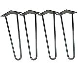 ブラックテーブル脚　人気高い鉄脚　チェアレッグ　14インチ　ベンチ脚　スツール脚