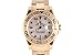 Rolex Ladies Yellow Gold Yachtmaster White Mother Of Pearl Ruby Serti Dial