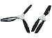 Microheli Plastic Folding 3-Blade Propeller 5045 CW/CCW w/Bracket (BLACK)