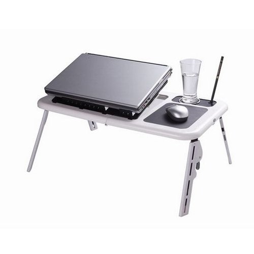 New iMountek Laptop USB Folding Table W/ 2 Cooling Fan + Mouse Pad!