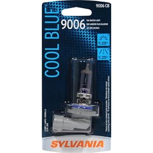 Sylvania 9006CB Cool Blue 55-Watt High Performance Headlight Bulb (Low-Beam) Pack of 1