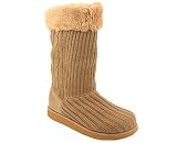 FUR TRIM SWEATER SHEARLING BOOT