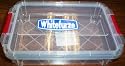Whitefurze 0.5 Litre Clip Top Hobby Storage Box - Pencil Box Craft Storage