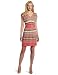 Laundry by Shelli Segal Women's Multi Stitch Sweater Dress, Flamingo, Large