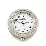 (Stick On) Silver Case - White Face Clock