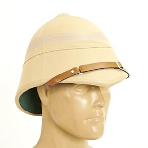 British P-1895 Khaki Victorian Colonial Pith Helmet