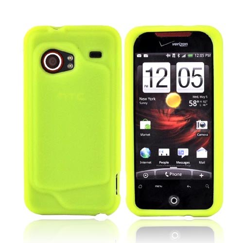 for HTC Droid Incredible Silicone Rubber Case GREEN