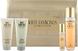White Diamonds by Elizabeth Taylor for Women 4 Piece Set Includes: 3.3 oz Eau de Toilette Spray + 0.5 oz Eau de Parfum Spray + 3.3 oz Gentle Moisturizing Body Wash + 3.3 oz Perfumed Body Cream