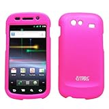 EMPIRE Hot Pink Rubberized Snap-On Cover Case for Sprint Google Samsung Nex ....