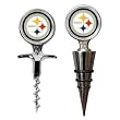 Pittsburgh Steelers Cork Screw and Wine Bottle Topper Set NFL Football