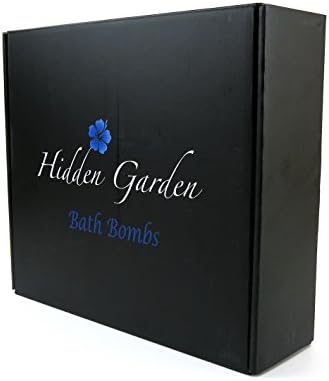 Bath Bombs Gift Set by Hidden Garden - 6 Large 4 oz Bath Fizzies